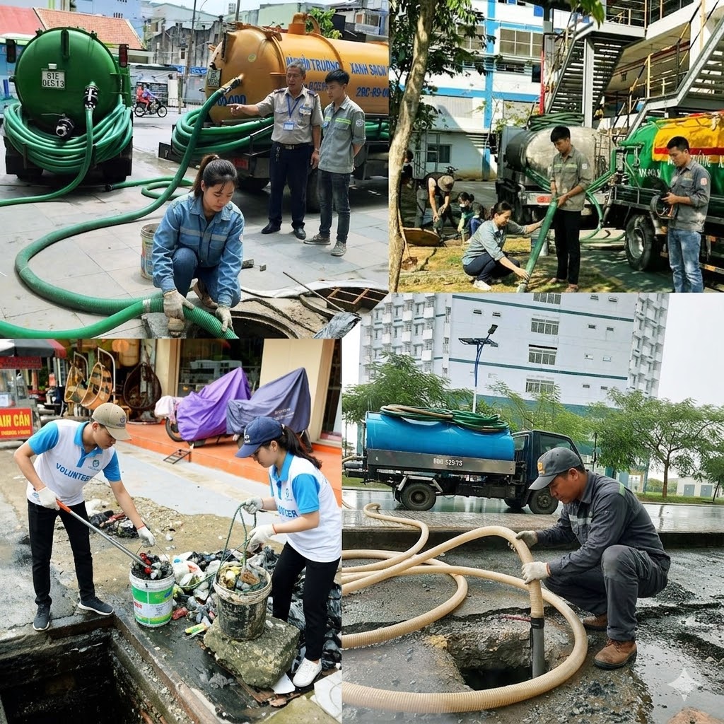 Hút bể phốt định kỳ bảo vệ hệ thống